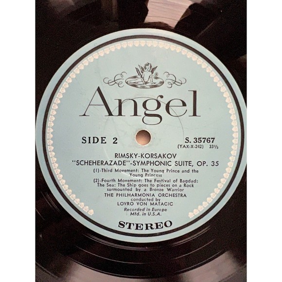 Rimsky Korsakov Scheherazade Philharmonia Orchestra Lovro Von Matacic VG+ LP - Picture 7 of 7